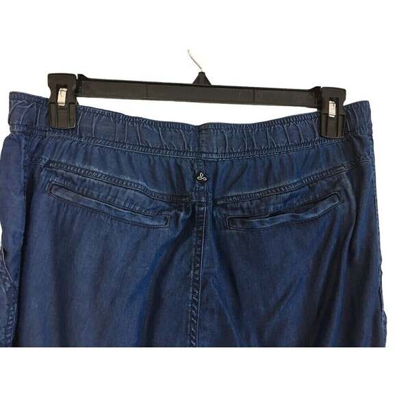 Prana Aberdeen Joggers Pants Blue Womens Large 100% Lenzing Tencel Lightweight - Picture 5 of 7